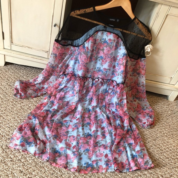 Mesh Holiday Dress - Picture 2 of 7